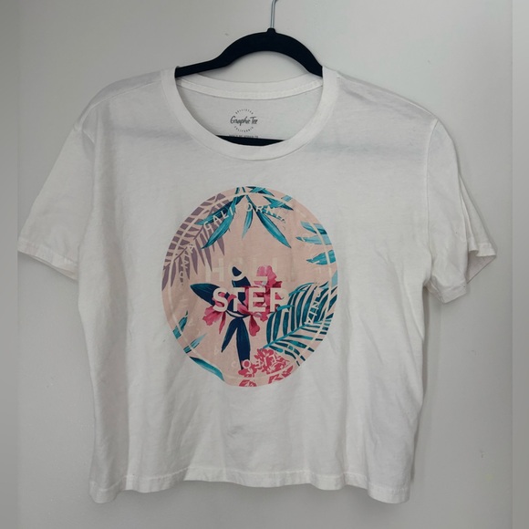 Hollister White Graphic Tee - Picture 1 of 3